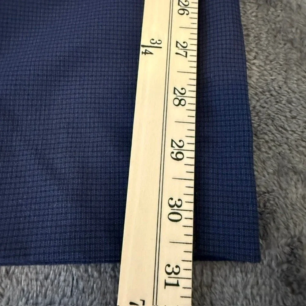 Banana Republic Slim Fit Dress Pants (Micro-Check Pattern) Navy Blue 36x32